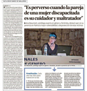 El Diario de Mallorca se hizo eco -23/11/19
